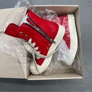 Rick Owens Dark Shadow Reds sneakers size 43!!! Comes with Box & Ro DustBags